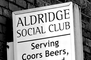 Aldridge Social Club Original Sign